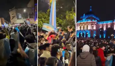 Miles de tucumanos coparon la Plaza Independencia tras el pase de Argentina a semis