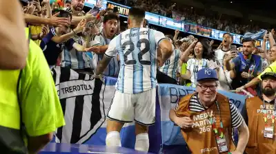 El insólito festejo de Lautaro Martínez que desató la locura en la tribuna