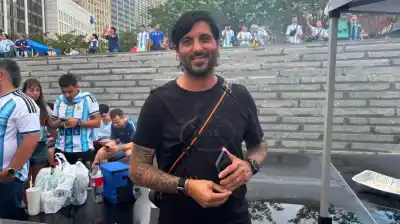 Apareció en el banderazo argentino en Atlanta y soltó una frase que encendió la ilusión para la semifinal con Inglaterra