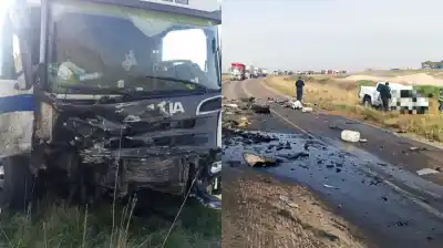 Sacaron una camioneta 0km de la agencia y horas después se estrellaron de frente contra un camión