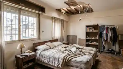 Dormía cuando el techo se le vino encima: la millonaria indemnización que tendrán que pagar los vecinos