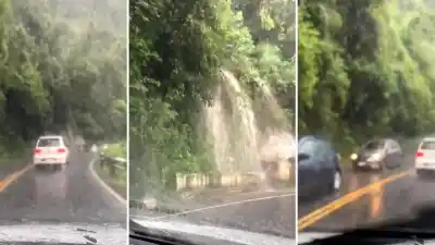 La ruta a Tafí del Valle se convirtió en un peligroso corredor de cascadas durante el temporal