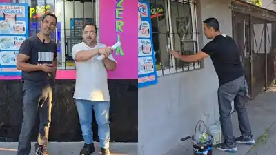 Quilmes y Berazategui: el hombre que pinta negocios gratis para darles una nueva oportunidad