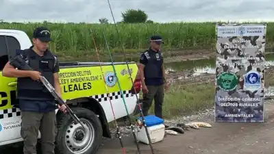 La Policía de Tucumán intensifica los operativos en el río Salí por la crecida y la veda de pesca