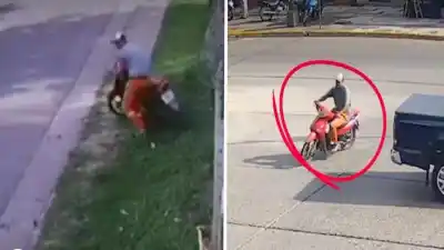 Yerba Buena: cómo las cámaras de seguridad frustraron un robo de moto a plena luz del día