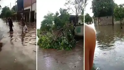 El temporal dejó sin luz y bajo agua a varias ciudades del sur de Tucumán
