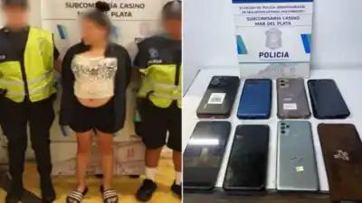 Una tucumana de 24 años fue detenida en Mar del Plata con siete celulares robados