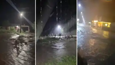 Tormenta en el sur tucumano: anegamientos, casas inundadas y hasta una capilla histórica afectada