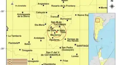 Dos sismos sacudieron a Monteros y la capital tucumana en la noche del domingo