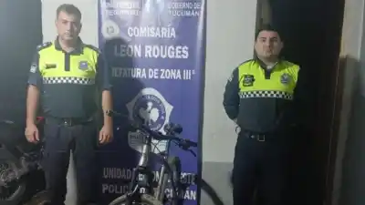 Policía de Tucumán recupera bicicleta robada en León Rougés tras hallazgo clave