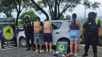 Persecución en la Capital: la huida fallida que terminó con un alijo de cocaína en el asiento