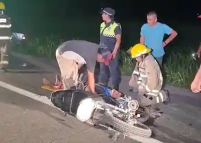 Impacto en la ex ruta 38: Dos jóvenes heridos tras un choque que desató un operativo de emergencia