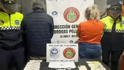 Policía de Bella Vista intercepta a una pareja con cocaína para casi 100 dosis