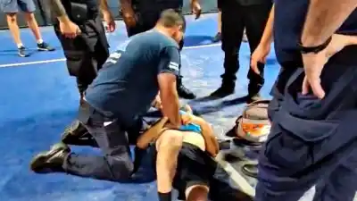 Drama en San Isidro: se desplomó jugando al pádel y lo salvaron de milagro