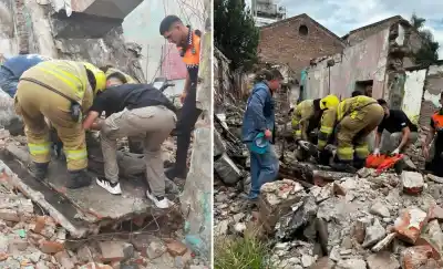 Derrumbe en Concepción: obreros quedaron atrapados tras colapsar una losa