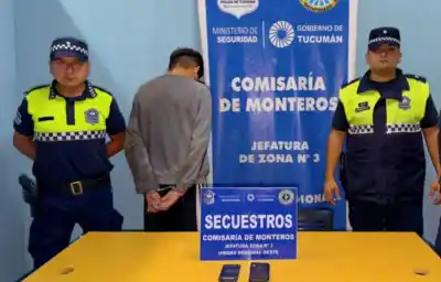 Recuperan en minutos un celular robado en una iglesia de Monteros y detienen a un hombre con antecedentes