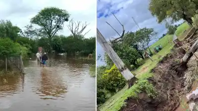 El sur tucumano bajo el agua: imágenes impactantes revelan la verdadera dimensión del temporal