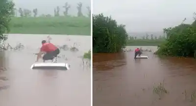 Lluvias en el sur: Una camioneta sumergida y rutas cortadas dejan en vilo a la región