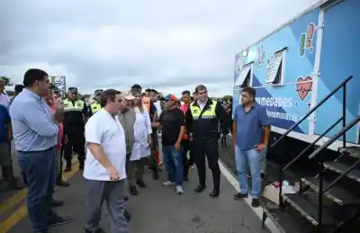 La Madrid bajo el agua: el masivo operativo sanitario que desplegó la provincia en medio de la emergencia