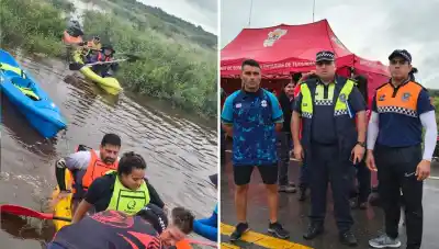 Rescates en medio del caos: el dramático operativo que salvó vidas en La Madrid tras las inundaciones