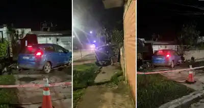 Caos en Villa Carmela: Un auto embistió una casa y desató una emergencia que puso en vilo a todo un barrio