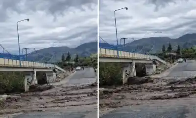 Alerta en los valles: intensa tormenta provoca crecidas repentinas y desbordes