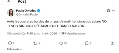 Una dirigente desmiente en redes y desata una tormenta política por supuestos préstamos
