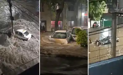 El agua se apoderó de las calles: las imágenes que revelan la magnitud del temporal