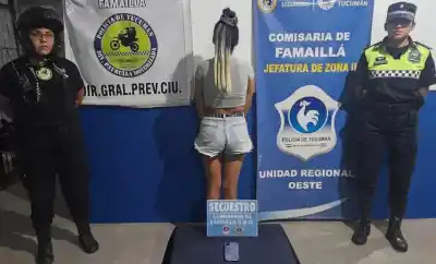 Una joven fue interceptada tras un violento episodio en Famaillá: esto es lo que llevaba consigo