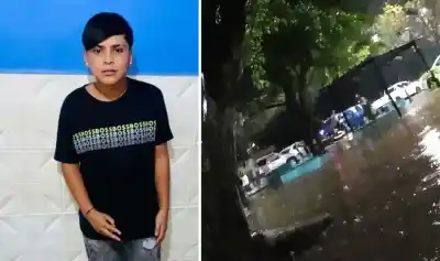 Un poste electrificado y un grito de advertencia: lo que pasó frente al supermercado durante la tormenta
