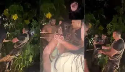 Quedaron atrapados en su auto durante una correntada nocturna: lo que pasó después sorprendió a los rescatistas