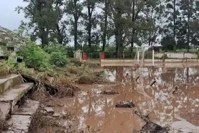 Un temporal arrasó con todo en un club centenario y dejó a familias sin nada