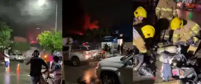 Incendio arrasó con tres galpones en plena madrugada: el intenso operativo que evitó una tragedia mayor