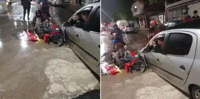 Un cráter apareció de golpe en plena avenida Roca y desató un caos vehicular