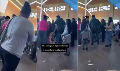 Una pelea entre mujeres interrumpió la entrega de diplomas en una escuela de Los Ralos