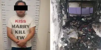 Prendió fuego el departamento con su esposa y su bebé adentro: el escalofriante historial del agresor
