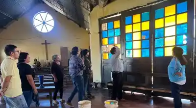 Las inundaciones arrasaron una capilla en Alderetes y ahora buscan salvarla con un bingo solidario
