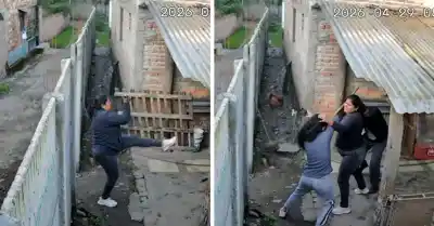 Vecinos se enfrentaron a palazos en plena calle y un niño fue testigo del horror