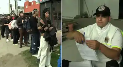 Llegaron desde la madrugada: la desesperada fila de 10 cuadras para conseguir trabajo en una carnicería de Moreno
