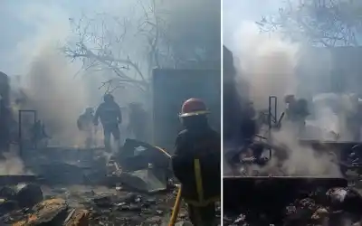 Un incendio arrasó con su vivienda y lo que encontraron los bomberos es escalofriante