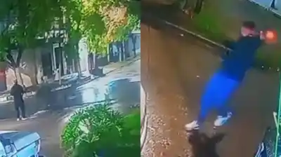 La venganza escolar terminó a los tiros: lo que las cámaras captaron en Villa Caraza