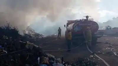 Tres dotaciones de bomberos lucharon contra las llamas en un basural y lo que encontraron asustó a los vecinos