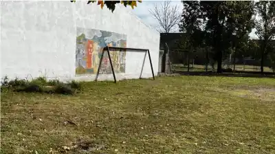 Se sostuvo del arco para una foto y lo que pasó después dejó helada a toda la escuela