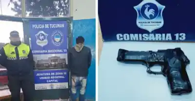 Usaba una chomba de policía y amenazó con una réplica de arma: lo que la DOMT encontró en el local