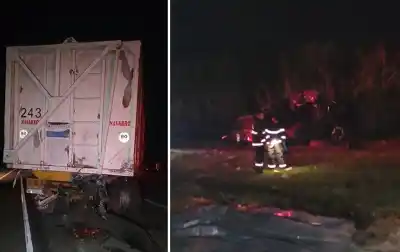 Chocaron contra un camión cañero en la ruta 38 y el saldo es desgarrador