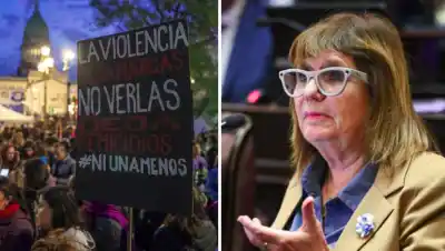 El dato que Bullrich reveló en plena marcha del Ni Una Menos y Milei no dudó en compartir
