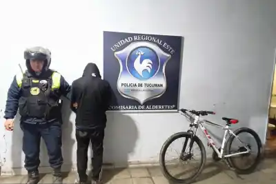 Le robó la bicicleta a un adolescente en Alderetes y lo atraparon a 800 metros