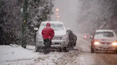 Alerta amarilla en siete provincias: vientos de 90 km/h y nevadas de hasta 30 cm