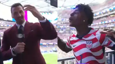 Se metió en plena transmisión del Mundial, gritó por Ronaldo y Zlatan lo echó sin piedad