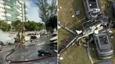 Se difundió un nuevo video del choque de helicópteros en Río: la impactante secuencia que pocos vieron